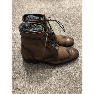 Thursday Boot Co Everyday Brown Leather Boots Wingtip Men's Size 9